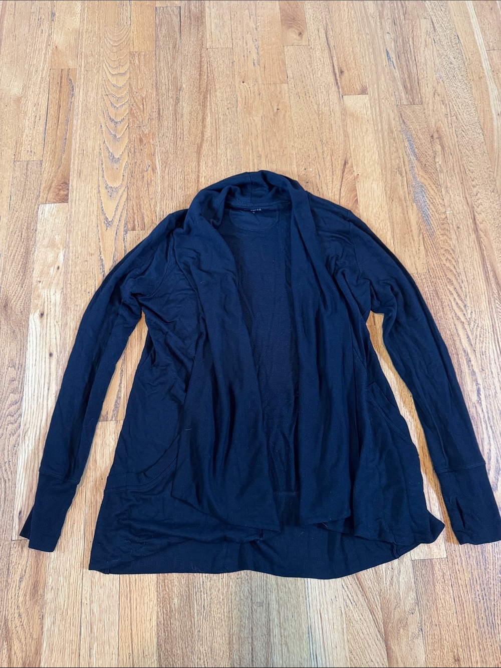 Splits59 Black Open-Front Cardigan Women’s Medium